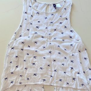 Brand: Divided( bought at H&M) Size:12 Color: White and Blue